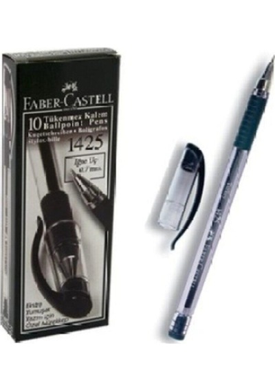 Faber Castell Faber-Castell 1425 Iğne Uçlu Tükenmez Kalem Siyah 10'Lu Kutu
