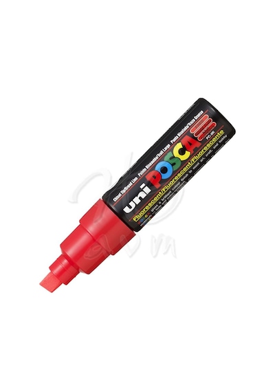 Uni Posca Marker Pc-8K 8.0 Mm Fluo Red