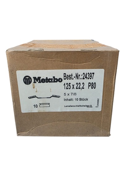 Metabo 125x22,23 P80 Nk 624397000 Flap Disk 10 Adet