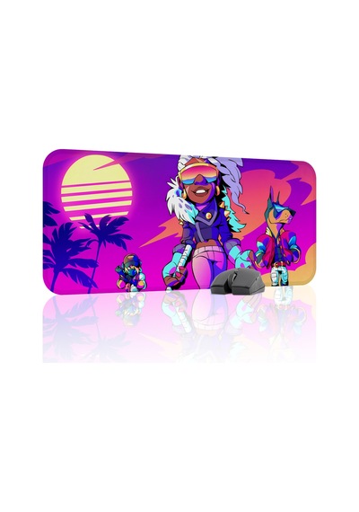 Brawlhalla Kaymaz Dikişli Kauçuk Oyuncu Mousepad V4 - 70x30 Xl Gaming Mouse Pad Fare Altlığı