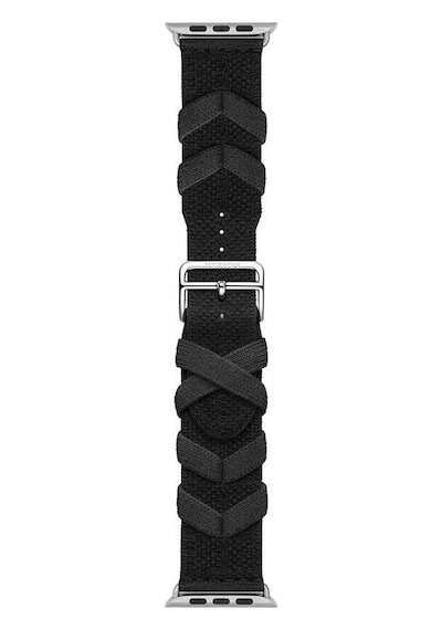 Apple Uyumlu  Watch  4 5 6 Se 44mm Bridon Balıksırtı Örgü Tasarımlı Kordon 97