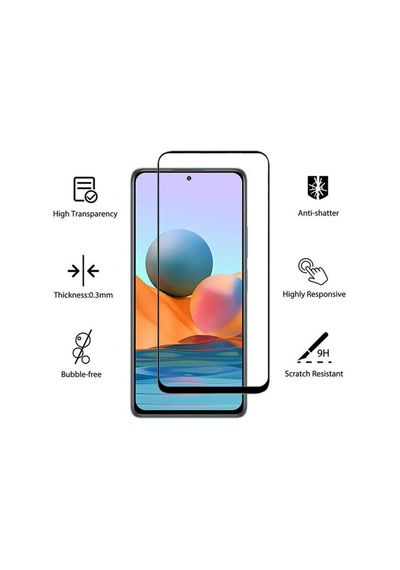 Xiaomi Redmi Note 10 Pro Uyumlu Arka Kamera Lens Koruma Ve 5d Tam Kaplayan Ekran Koruyucu