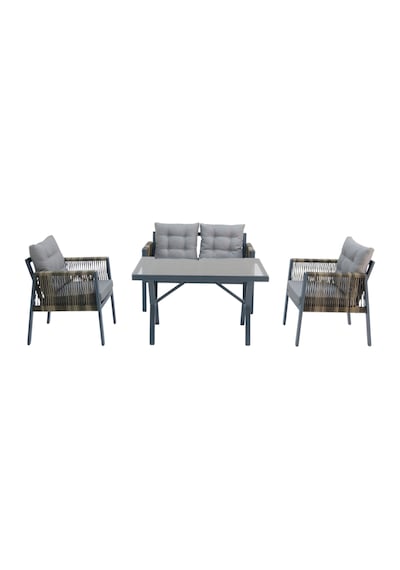 Viro 2+1+1 Rattan Bahçe Balkon Oturma Grubu Rehome Diğer