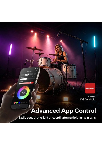 Photoolex B400 25w App Kontrollü Rgb Tube Led Işık - Tf-ls-140lw-pl