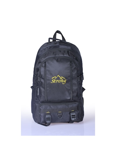 Strong Bag Strong 17-18.4 İnch Laptop Bölmeli Büyük Boy Sırt Çantası ,dağcı Çantası,seyahat Kamp Çantası Siyah