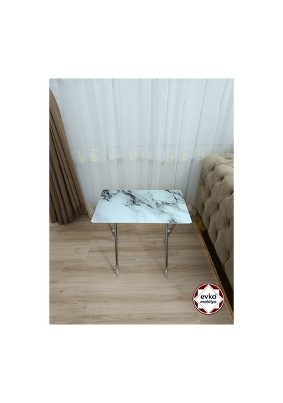 Evko Mobilya Çanta Zigon Sehpa, 4'lü Sehpa, Zigon Sehpa, Servis Sehpası, Camlı Sehpa, Katlanır Sehpa Mermer