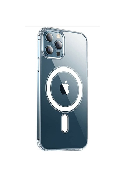 Iphone 12 Pro Max Manyetik Kablosuz Şarjlı Şeffaf Kılıf