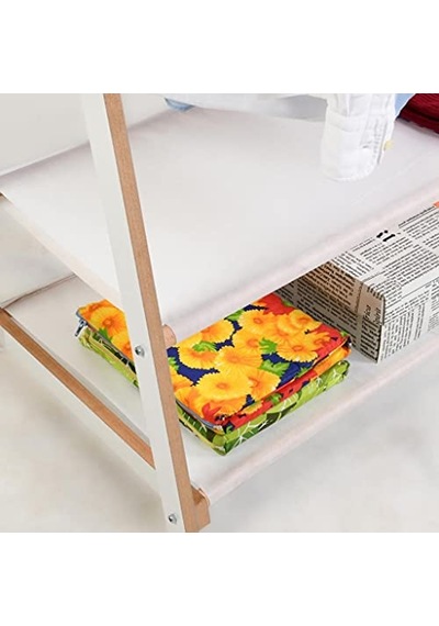 Tarzda Elbise Askısı Elbise Çubuklu Ve 2 Metal Raflı 92 X 173 X 41 Cm G X Y X D Krem Beyaz Hsr07w Çok Renkli