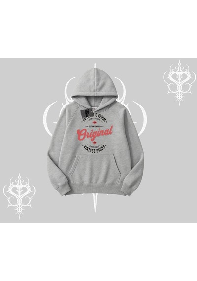 Startmore Kapşonlu Sweatshirt Authentic Denim Original Gri