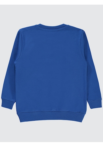 Batman Erkek Çocuk Sweatshirt 2-5 Yaş Saks Mavisi Saks Mavisi