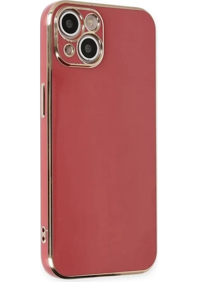Newface Apple İphone 15 Kılıf Volet Silikon - Kırmızı