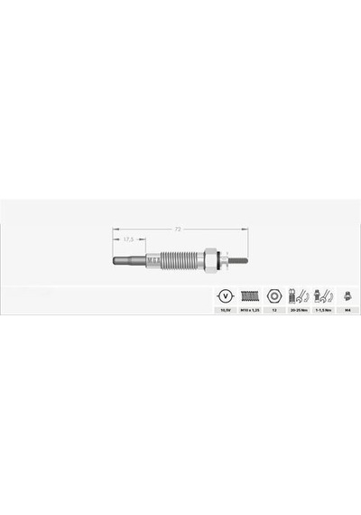 Mga 10157 Kızdırma Bujisi 12v Mitsubishi Canter 4dq 1522165513