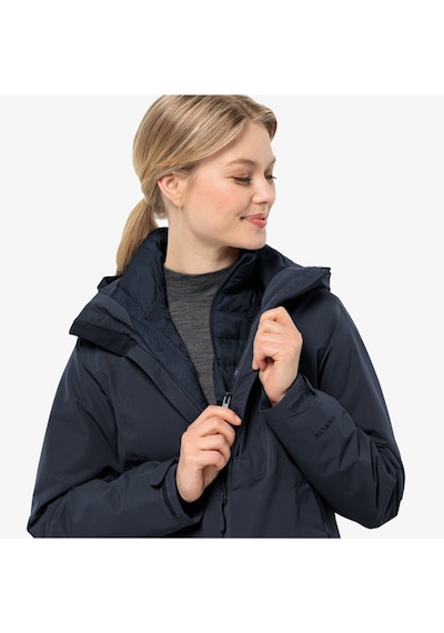 Jack Wolfskin Pilvi Down Kadın Lacivert Outdoor Mont - 1207761 Lacivert