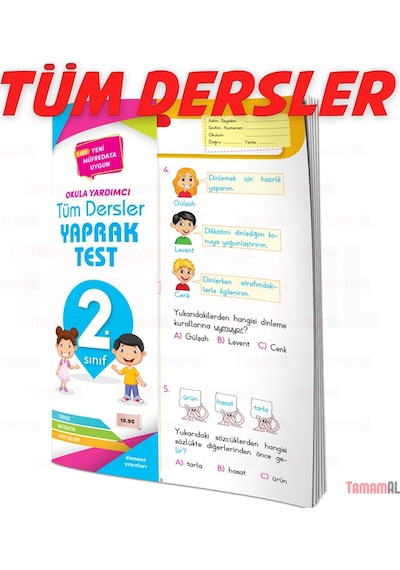 2.Sınıf Tüm Dersler Soru Bankası + Yaprak Test Set Element