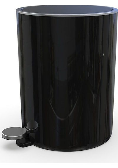 Primanova Lenox Pedallı Çöp Kovası 5Litre Siyah