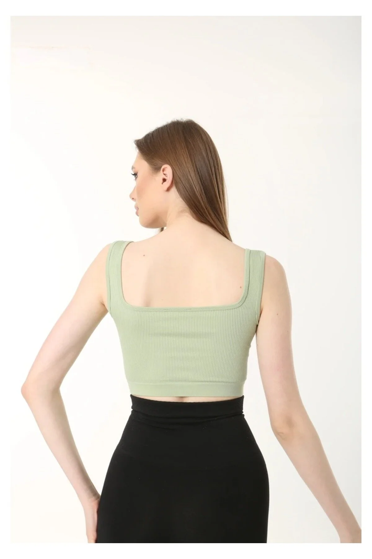 Perafit Crop Büstiyer Yeşil Renk