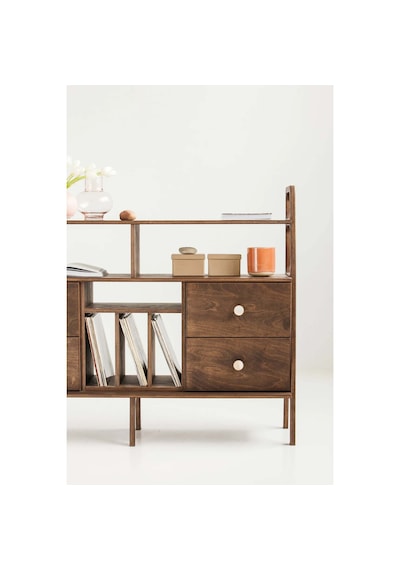 Woodesk Fuerte, Ahşap, Dolap Ve Konsol, 140x115, Ceviz Renk