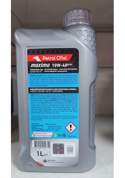 Petrol Ofisi Maxıma Plus 10W-40 Motor Yağı 1 L