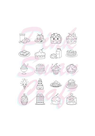 Sweet Treats Bold And Easy 20 X 20 Cm Büyük Boyama Kitabı