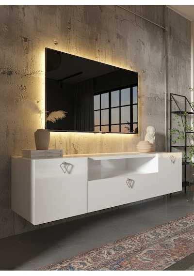 Resital Tv Ünitesi S1241-1 Beyaz Beyaz