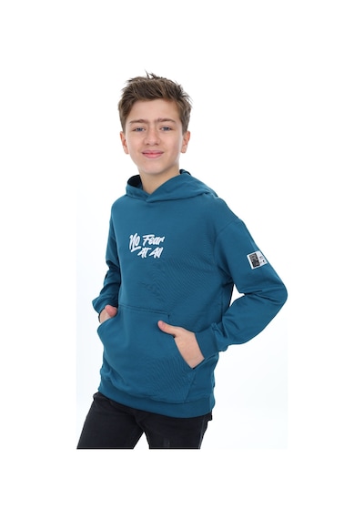 Toontoy Erkek Çocuk Nakışlı Sweatshirt Petrol Mavi