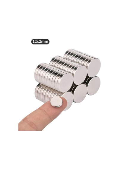 Ø12x2mm Neodyum Mıknatıs-5 Adet
