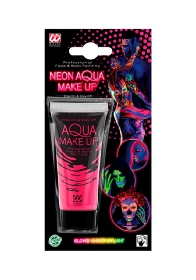 Karanlıkta Parlayan Fosforlu Neonlu Glow Parti Yüz Boyası Vücut Kremi Pembe Renk Diğer