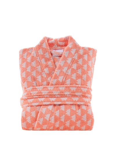 Doqu Home Jungle Muse Piramit Bornoz L/xl 120 Mercan Pembe