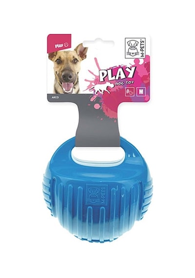 M-pets Kauçuk Top Köpek Oyuncağı Mavi Medium 7,7 Cm 244-50089.02