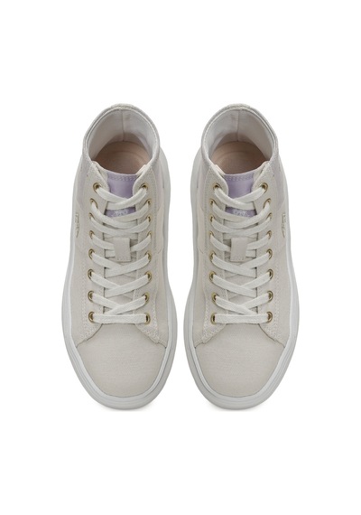 Uspoloassn U.s. Polo Assn. Cleberas Jr Bej Kız Çocuk High Sneaker Bej-lıla-pudra