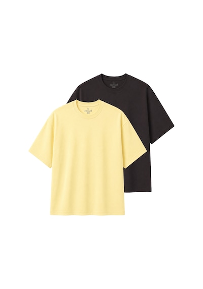 Ranud Erkek Oversize Fit 2'li Tişört Paketi,%100 Pamuk, Yumuşak Fırçalı Kumaş, Oeko-tex Sertifikalı Sarı + Kahve Ranud Erkek Oversize Fit 2'li Tişört Paketi,%100 Pamuk, Yumuşak Fırçalı Kumaş, Oeko-tex Sertifikalı Sarı + Kahve