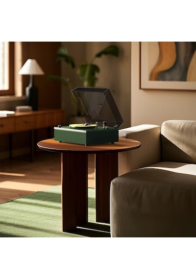 Hym s Lumi-s Yeşil Dahili Bluetooth Hoparlörlü Retro Pikap Plakçalar