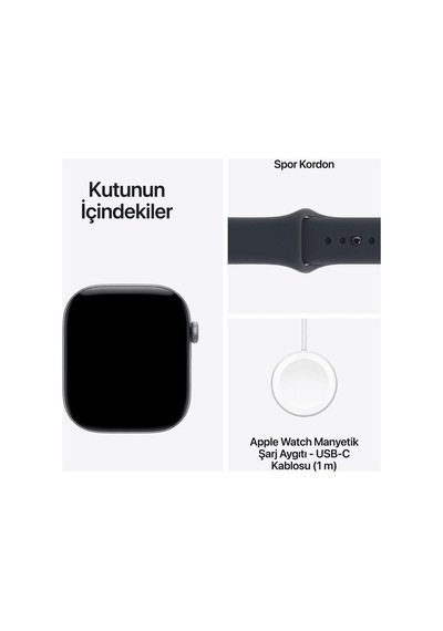 Apple Watch Series 12 Gps + Cellular 42MM - Uzay Grisi Alüminyum Kasa - Lacivert Spor Kordon - S/m Akıllı Saat (Distribütör Garantili) Apple Watch Series 12 Gps + Cellular 42MM - Uzay Grisi Alüminyum Kasa - Lacivert Spor Kordon - S/m Akıllı Saat (Distribütör Garantili)