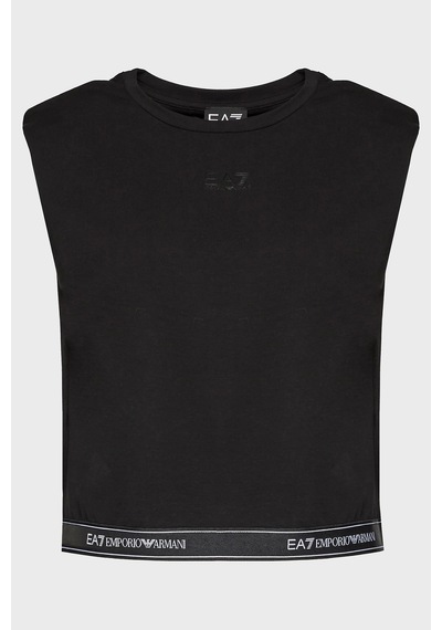 Ea7 Kadın T Shirt 3dtt22 Tj6sz 1200 Siyah