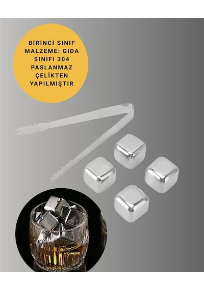 Hızlı Soğutma Özellikli Paslanmaz Metal Buz Küpü Takımı Yeni Nesil Belirtilmemiş