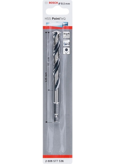 PoinTeQ 9.5mm 1/4 Adap. Metal Matkap Ucu 1'li 26085775236 Bosch