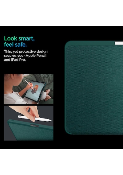 İpad Pro 13" 2025/2024 İle Uyumlu Kılıf Urban Fit Midnight Green - Acs07763