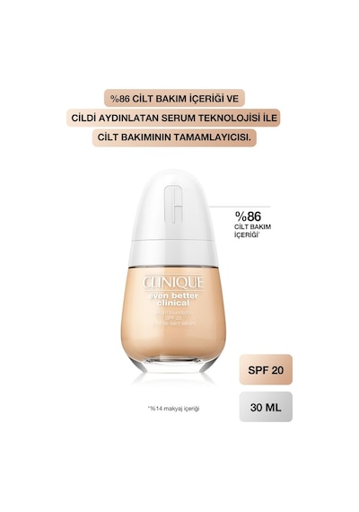 Clinique Even Better Clinical Serum Fondöten SPF 20 85169 CN 28 Ivory