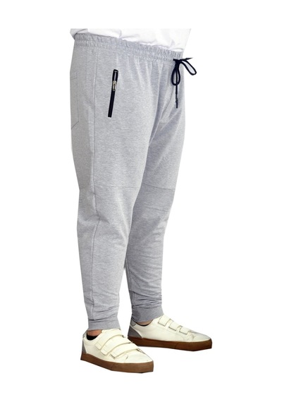 Mode Xl Büyük Beden Eşofman Altı Darpaça Zippered 22501 Grimelanj 001