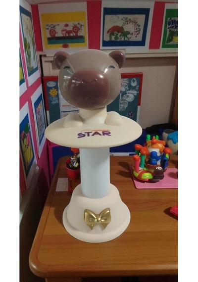 Capybara Kafa Sallayan Gece Lambası Boyut: 18 Cm Çok Renkli