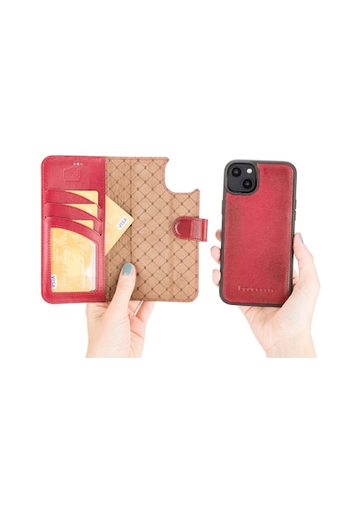 Apple İphone 14 Plus Uyumlu Deri Cüzdanlı Kılıf Mwwn V4ef