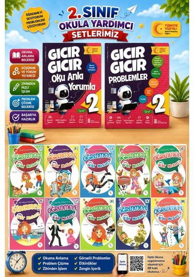 2.sınıf Oku Anla Yorumla + Problemler + Öğrenmeye Var Mısın Hikaye Seti