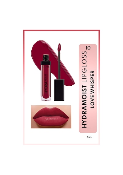 Hydramoist Lipgloss 10 Love Whisper Nemlendirici Dudak Parlatıcısı - Bordo Red Fire