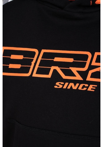 Brz Kids Erkek Çocuk Kapüşonlu Sweatshirt-siyah-turuncu