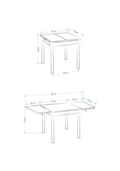 Vilinze Avanos Ahşap Katlanır Kanatlı Mdf Traverten Mutfak Masası - 70x70+70 70x140 Cm Traverte Vilinze Avanos Ahşap Katlanır Kanatlı Mdf Traverten Mutfak Masası - 70x70+70 70x140 Cm Traverte