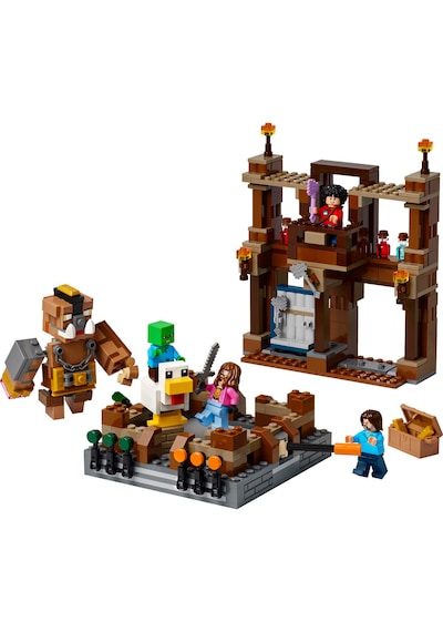 LEGO® Minecraft® Orman Malikanesi Dövüş Ringi 21272 - 10 Yaş ve Üzeri Çocuklar için Yaratıcı Oyuncak Yapım Seti (491 Parça)