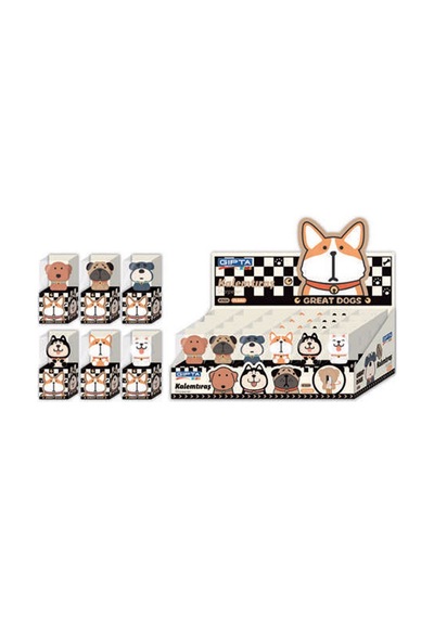 Gıpta Kalemtıraş Great Dogs 3d 24 Lü K1524