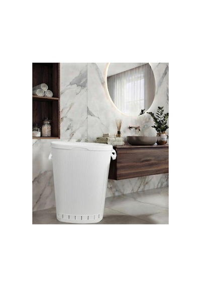 Premıum Kanal Tasarım Çamaşır Sepeti Ve Pedallı Çöp Kovası Seti 65l, 20l, 13l, 8l - Hava Akışlı Tasarım, Soft-close Kapak Beyaz - 909315802 Beyaz Premıum Kanal Tasarım Çamaşır Sepeti Ve Pedallı Çöp Kovası Seti 65l, 20l, 13l, 8l - Hava Akışlı Tasarım, Soft-close Kapak Beyaz - 909315802 Beyaz