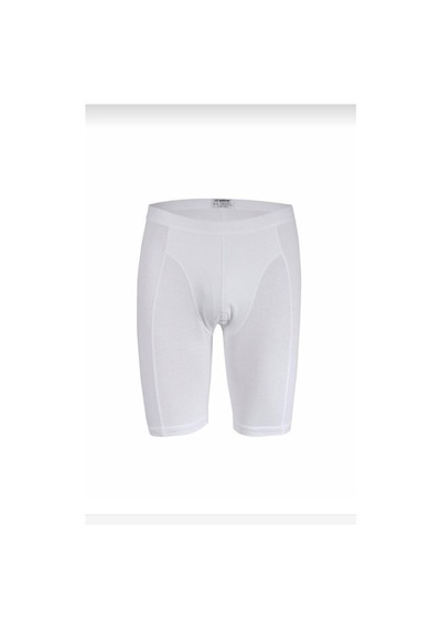 160 Beyaz Modal Uzun Boxer Şort 3Lu 001