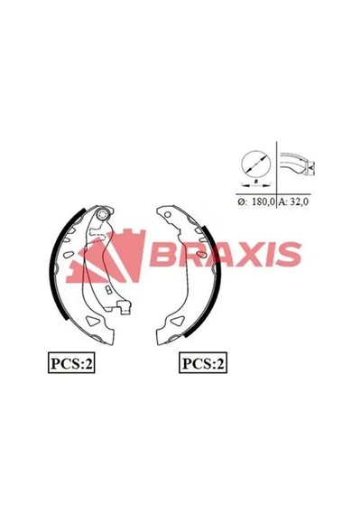 Fiat Uno 70 Arka Fren Balatasi 1992-2001 Braxıs Ac0004